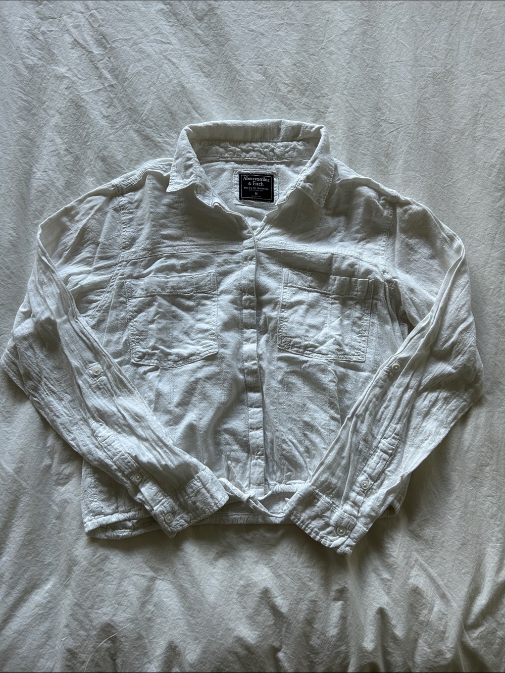 Abercrombie & Fitch White Button Down Shirt